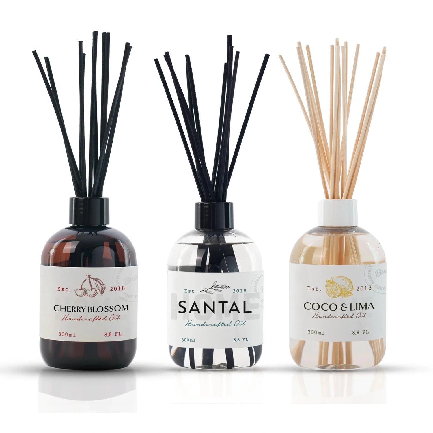 Kit 3 Difusores de Varillas 300cc