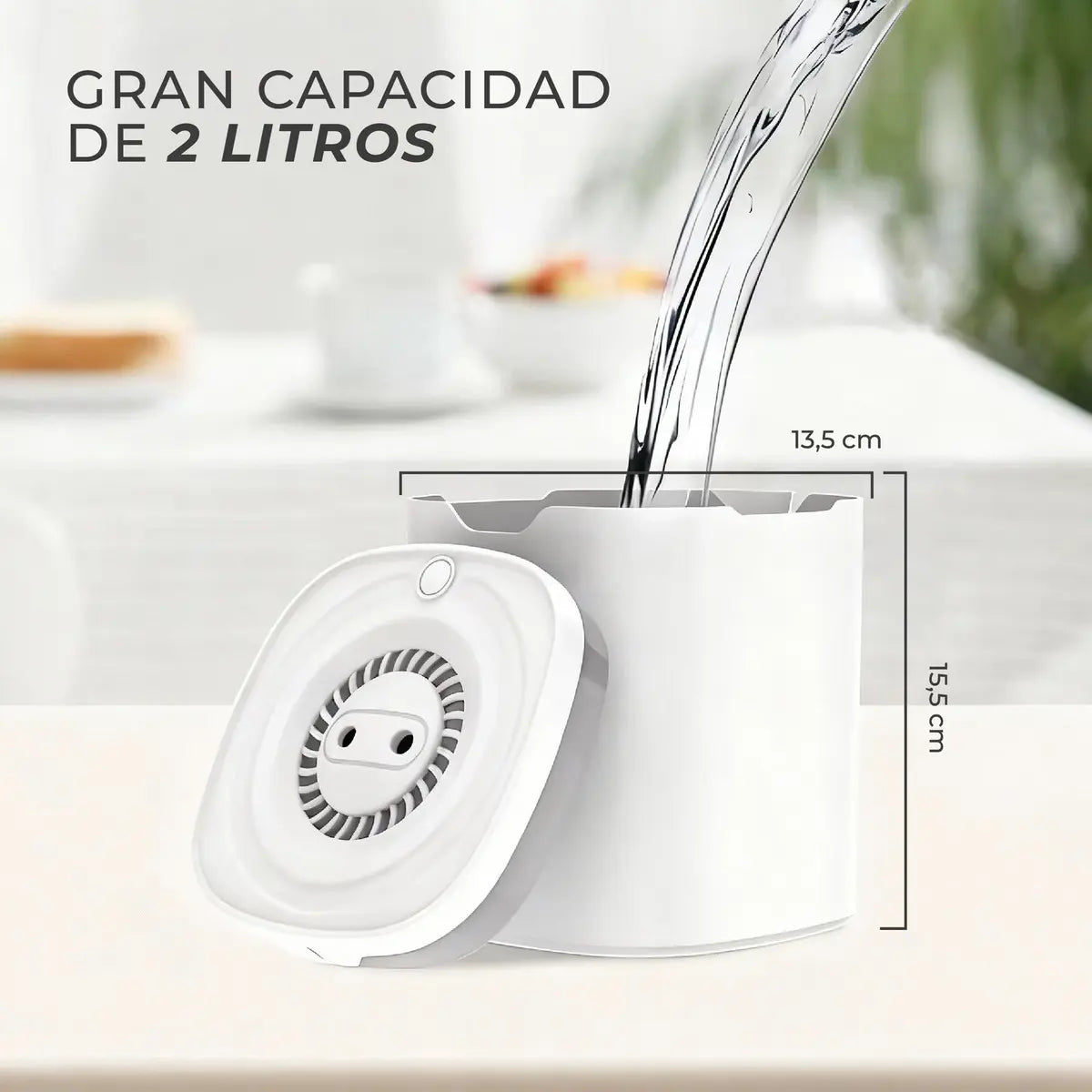 Difusor Humidificador Aromaterapia Ultrasónico 2l
